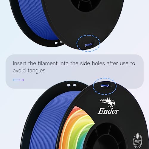Image of Creality 3D Printer Filament, PLA Plus Filament 1.75mm Rainbow, PLA Pro Toughness Upgraded Dimensional Accuracy + /- 0.03mm, 1KG Spool(2.2lbs) Ender PLA+ Filament for Most 3D Printer