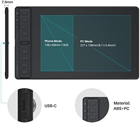 Huion Inspiroy 2 Tableta Digitalizadora Mediana miniatura 6