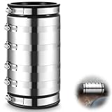 Kingdder 1 Pcs 3 Inch XL Flexible Pipe Coupling Connector Fitting with Stainless Shield for Below Ground...