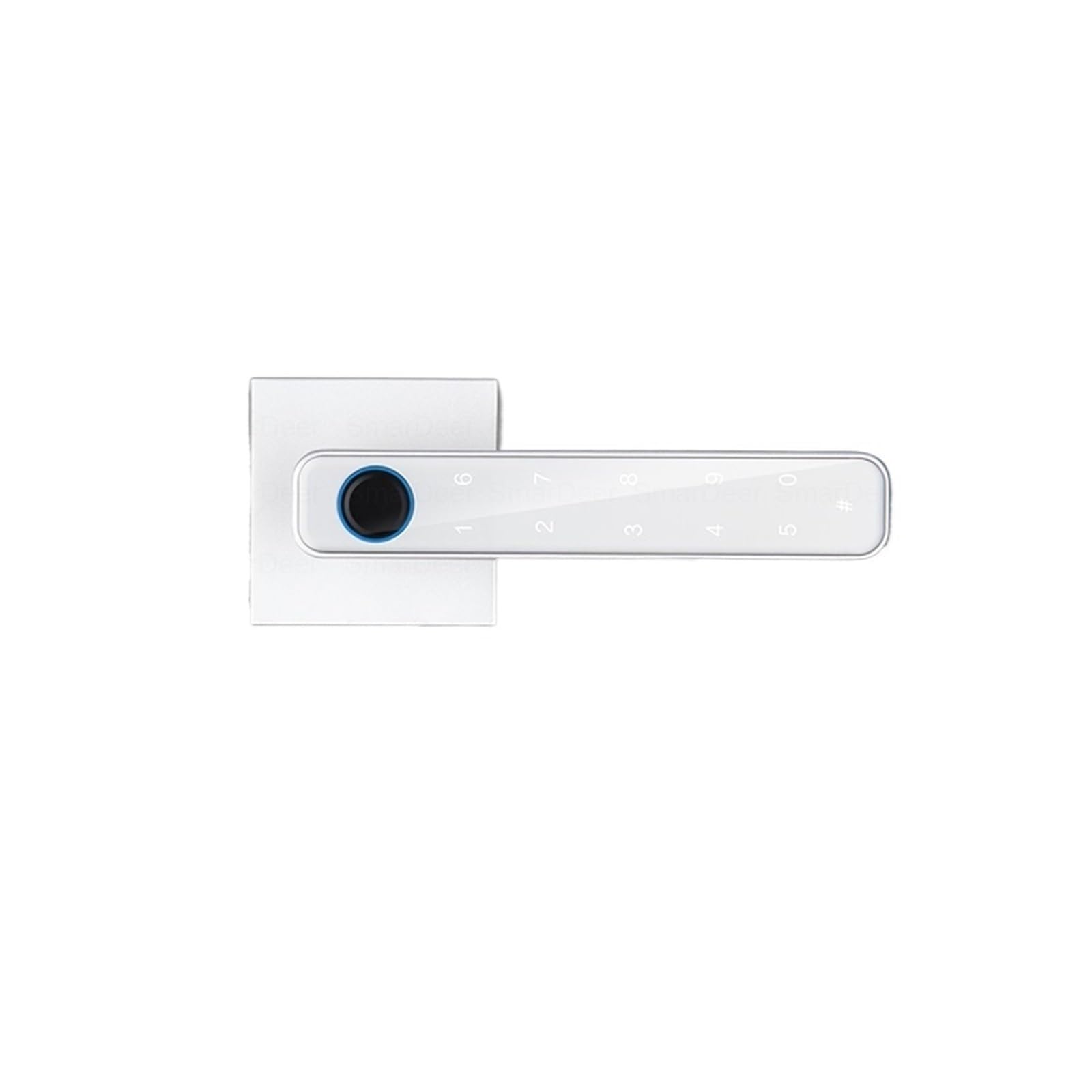 Serratura elettronica SmarDeer per SmartLife Smart Lock con sblocco Bluetooth di telefoni cellulari, impronta digitale e codice senza chiave (Colore : Sliver) wisdom