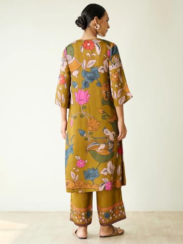 Image of ANNI Designer Women's Rayon Viscose Straight Printed Kurta with Palazzo