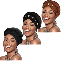 3 Pack Twisted Braid: Gold Bead (Black/Coffee)/Black