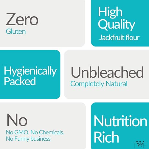 TWF Raw Jackfruit Flour | 200g | 100% Naturally Processed Kathal Atta | Fine Ground | Helps Control Blood Sugar | Gluten-Free | Zero Bitterness | No Preservatives