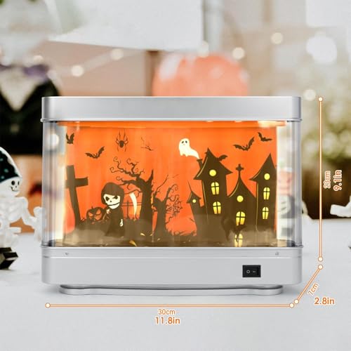 Faux aquarium pour Halloween veilleuse LED et décor de table - 2