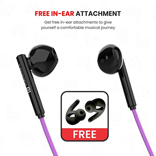 Image of Portronics Harmonics Z5 Wireless Bluetooth Stereo Headset with 33Hrs Playtime, Double EQ Mode, 14.2 mm Dynamic Drivers, Click Action Buttons(Purple)