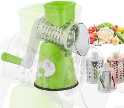 Stainless Steel Hand Rotary Cheese Shredder Roller Vegetable Cutter Cheese Shredder Cheese Grater Machine With Handle