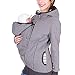 Zalock 3 en 1 Porte-bébé Maternité Veste Multifonctionnel Hiver Femme Veste Rembourrée Kangourou Bébés Porteur Pullover Sweat-Shirt pour L'automne Et l'hiver Grossesse Femme Manteau De Bébé