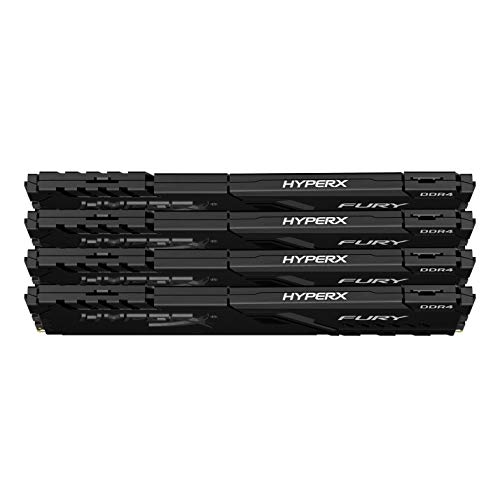 Image of HyperX Fury 32GB 3000MHz DDR4 CL15 DIMM (Kit of 4) 1Rx8 Black XMP Desktop Memory HX430C15FB3K4 /32