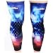 COOLOMG (Pair) Basketball Knee Pads For Kids Youth Adult Nebula Galaxy NASA Long Leg Knee Sleeves Protector Gear EVA NASA Medium