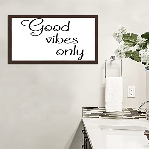 Plaque bois Good Vibes Only pour diffuser des ondes positives à la maison