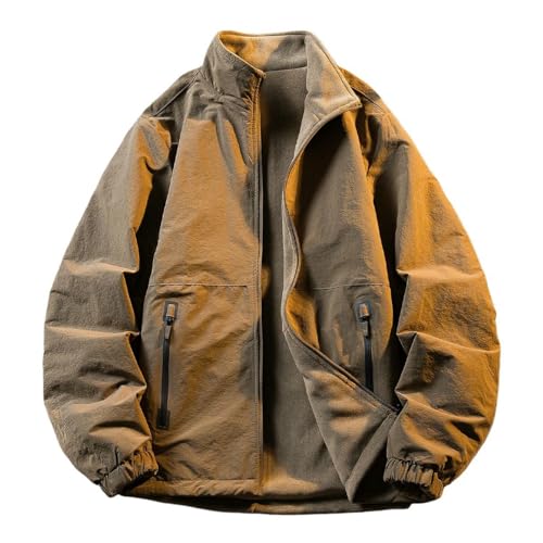 Veste chaude réversible homme à col montant épais pour une isolation maximale