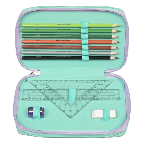 Trousse d'écolier Tripledecker Scooli Butterfly Wishes avec crayons