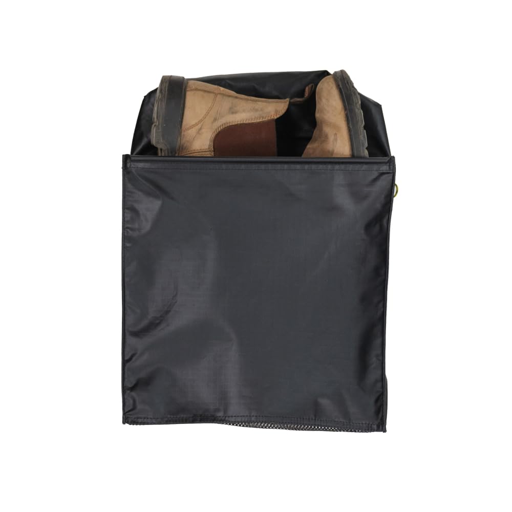 Luno - Bolsa de Almacenamiento magnética para Equipos y Zapatos, Resistente al Agua, fijación magnética, Fondo de Malla de Secado rápido | Instalación rápida y fácil | Ideal para Calzado, Negro