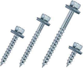 Generisch Fassadenschraube Ø6,5 mm mit EPDM Dichtscheibe - V2A Edelstahl - Trapezblechschraube - 100 Stück