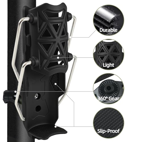 Image of Bike Cup Holder, Motorcycle Water Bottle Holder 360 Rotation Adjust Bicycle Handlebar Water Bottle Cages, Drink Holder for Bicycle, Motorcycle, ATV