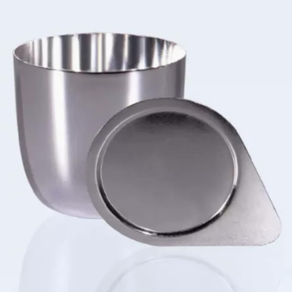 Crisoles de níquel, plata y hierro con tapa - 30 ml/50 ml(Silver 50ML)