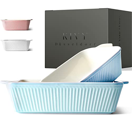 KIVY® Auflaufform [2er Set] - Perfekt für Lasagne, Tiramisu & Aufläufe -...