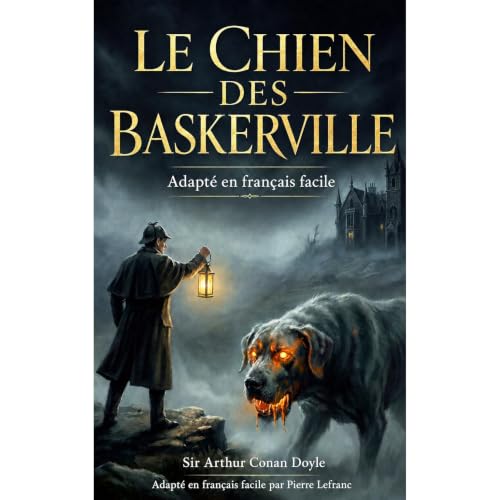 Le Chien des Baskerville en Fran&ccedil;ais Facile Audiolibro Por Pierre Lefranc, Arthur Conan Doyle arte de portada