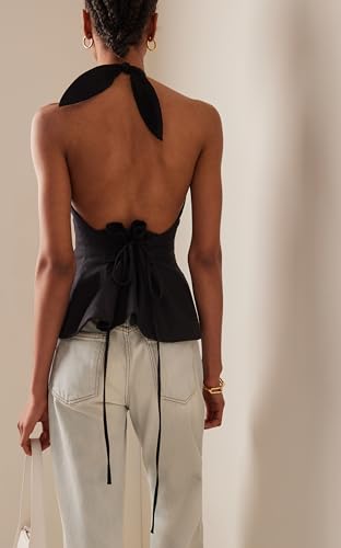 Women Silky Halter Neck Crop Top Sleeveless Crisscross Wrap Tank Top Y2k Summer Slim Fit Backless Cami Top4