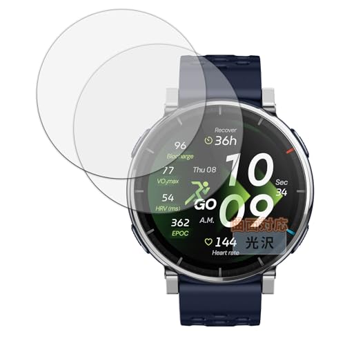 Kayo&Karin �t�B���� Amazfit Active 3 premium (2���Z�b�g) ������ �ی�t�B���� �ȖʑΉ� ������ ���ȏC���ޗ� ���{��