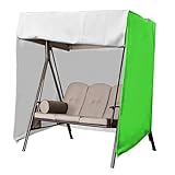 Abdeckung Hollywoodschaukel Waterproof and UV-Resistant Dach Für Hollywoodschaukel 3 Sitzer für Rasen, Garten, Party ,Green-223*152*183cm