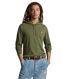 Polo Ralph Lauren Camiseta de manga larga con capucha para hombre, Dark Sage, Large