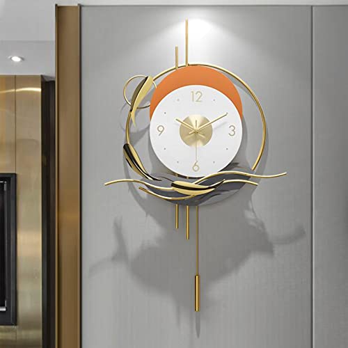 Horloge murale moderne salon TUSUOD grand format pour décoration maison