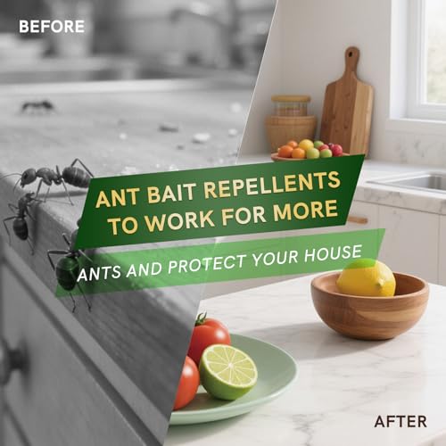 Image of Ant Gel Bait, 4 Tubes x 10g, Ready-to-Use Ant Killer Gel for Indoor and Outdoor Use, Ant Control for Home, Cracks & Crevices, Control of Most Major Ants Species