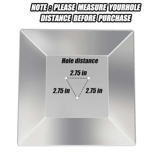 Terrassenstrahler Reflektorschild für Glasrohrheizstrahler Ersatzoberteil 4-seitig Pyramide Terrassenheizer Quadrat Schild, Lochabstand 2 3/4 Zoll – Bild 4