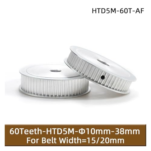 Poulie de distribution HTD 5M 60 dents pour courroie de 20 mm - 2