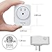 Tenten SO2-US WiFi Enabled 15A Smart Plug work with Amazon Alexa & Google Assistant, No Hub Required, Remote and Voice Control Your, 2 Pack, White Color