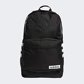 adidas Unisex Classic 3S Backpack, Black/White, ONE SIZE
