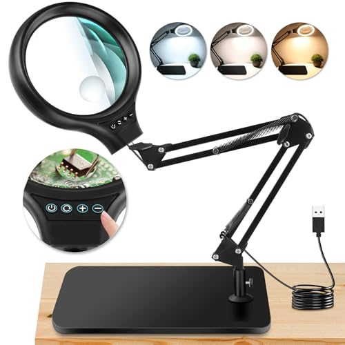 NZQXJXZ Lente di Ingrandimento 10X 30X con Luce LED