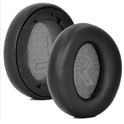 Repuesto Almohadillas Q20i para Audífonos Anker Soundcore Life Q20 con Espuma de Memoria y Cubierta de Cuero Proteico, Negro miniatura 5