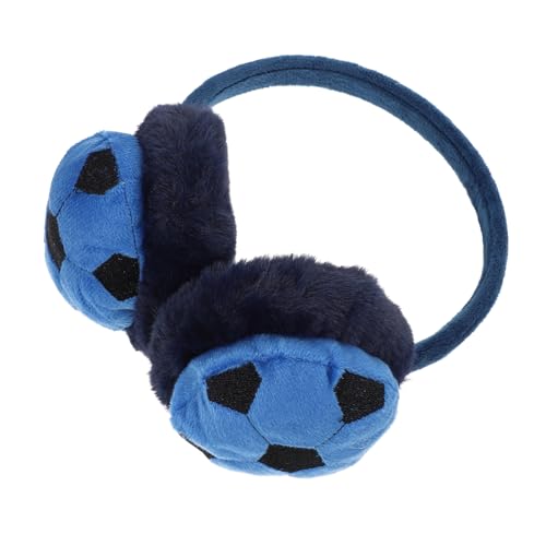 Creative Soccer Modeling Earmuff for Boys Outdoor Winter Ear Protection Warm Cartoon Earshield Comfortable Soft Material for Snowboarding and Skiing Activities