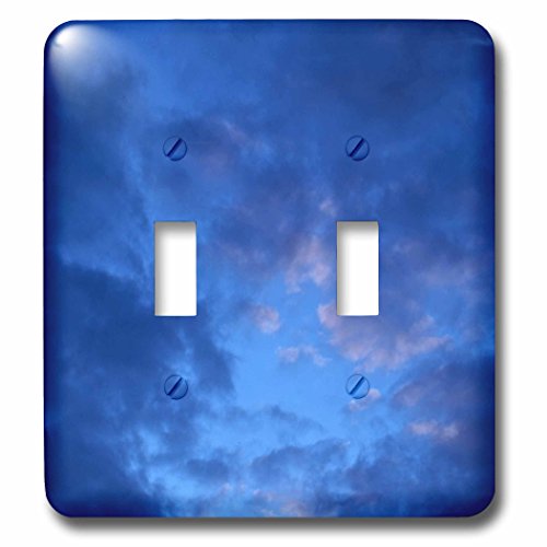 Double interrupteur bleu ciel nuages lsp_78850_2 à double commande pour éclairage fluide