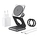 Produktbild KU XIU Induktive Ladestation für Samsung, 3 in 1 Wireless Charger für Samsung S25 Ultra S24 S23 Z Flip Fold, Kabellose Ladegerät Faltbare für Galaxy Watch 7 6 5 4 3 und Galaxy Buds