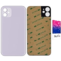 NuFix Back Glass Replacement for iPhone 11 Rear Battery Door Panel