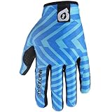 Dark blue / light blue Sixsixone Comp Dazzle Long Gloves M