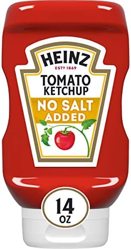 Heinz Ketchup, No Salt, 14 oz