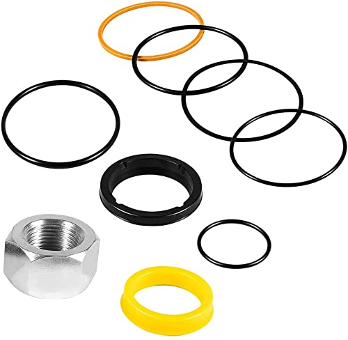 7135551 Tilt Hydraulic Cylinder Seal Kit Fits for Bobcat Skid Steer Loader 630 641 642 643 653 730 731 732 741 742 743 751 753 7753 843 853 Replace for 6804605