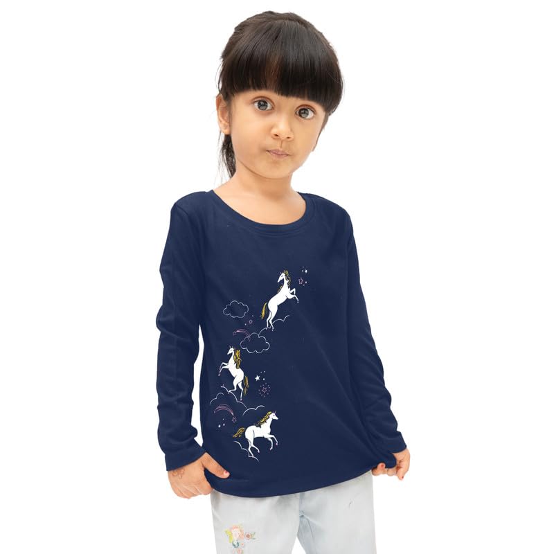 Image of Real Basics Girls Regular Fit Full Sleeves Tshirt (Pack of 3)