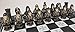 Medieval Times Skull Busts Gothic Fantasy Skeleton Knights Chess Set with 17
