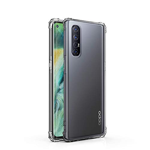 NEWZEROL pour Oppo Find X2 Neo Coque [Couverture Complète] [Cadre Flexible] [Absorption des Chocs] Housse de Protection Coque de Protection en TPU Souple pour Oppo Find X2 Neo -Transparent