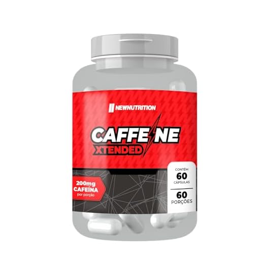 Caffeine - 200mg Xtended 60 Cápsulas - NewNutrition