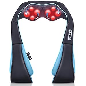 Mo Cuishle Nacken Schulter Massagegerät mit Wärme Shiatsu Nackenmassagegerät Weihnachts geschenk, Geschenke für Männer/Frauen/Mama/Papa Massage für Nacken, Schulter, Rücken, Taille, Bein, Fü