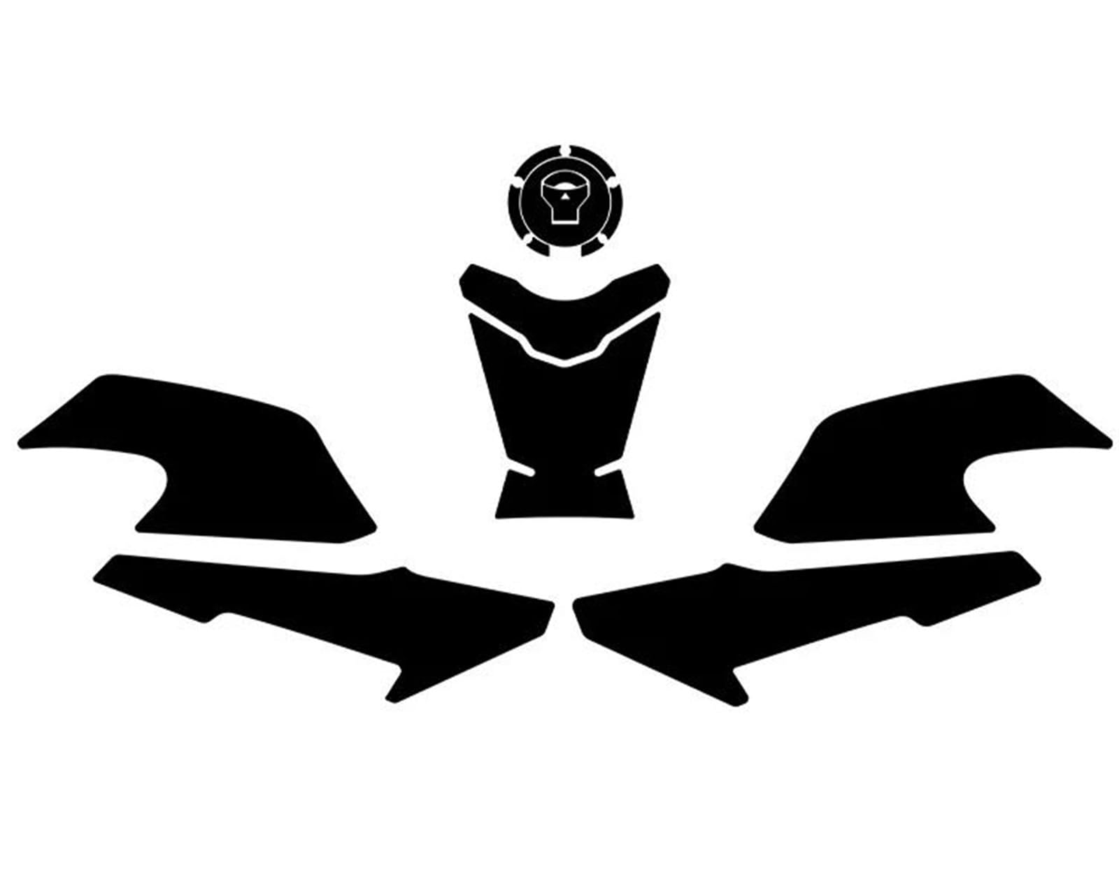 Motorcycle Tank Pad Protector Leather Frosting Sticker Decals Accessoriesr for CB500X 2023 Tank Sticker(Color1)