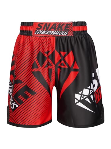 Kids Boys Muay Thai Boxing Shorts MMA Kickboxing Trunks Martial Arts Grappling Bottoms Activewear