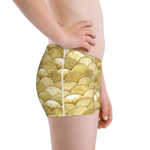 Boys' Cotton Boxer Brief Soft Underwear-Mermaid Fish Scale2