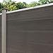 Home Deluxe Sichtschutzzaun CALLADO - 4 x Element + 6 x Pfosten I Blickschutz Windschutz Sonnenschutz